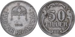 World Coins - Hungary, 50 Fillér, 1938, Budapest, Copper-nickel, , KM:509