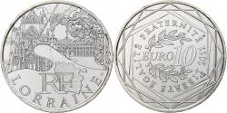 World Coins - France, 10 Euro, Lorraine, 2011, Paris, , Silver, KM:1743