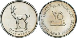 World Coins - Coin, United Arab Emirates, 25 Fils, 2007/AH1428, British Royal Mint,