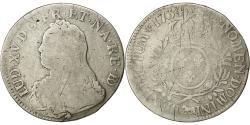 World Coins - Coin, France, Louis XV, Écu de Béarn aux branches d'olivier, Ecu, 1734, Pau