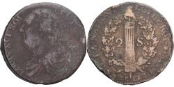 World Coins - France, Louis XVI, 2 sols François, 1792 / AN 4, Toulouse, , Copper