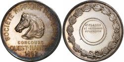 World Coins - France, Medal, Société Hippique Française, Concours Ouest-Nantes, 1882