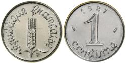 World Coins - Coin, France, Épi, Centime, 1987, Paris, , Stainless Steel, KM:928