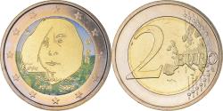 World Coins - Finland, 2 Euro, Tove Jansson, 2014, Vantaa, Colourized, , Bi-Metallic