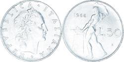 World Coins - Coin, Italy, 50 Lire, 1966, Rome, , Stainless Steel, KM:95.1