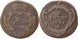 World Coins - Coin, ITALIAN STATES, GORIZIA, Francesco II, 2 Soldi, 1799, Schm,