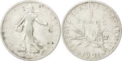 World Coins - Coin, France, Semeuse, Franc, 1901, , Silver, KM:844.1, Gadoury:467
