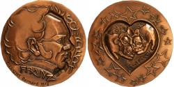 World Coins - France, Medal, Franz Schubert, 1978, Bronze, Simon,