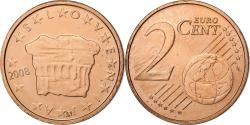 World Coins - Slovenia, 2 Euro Cent, 2008, Utrecht, Copper Plated Steel,