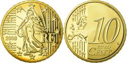 World Coins - France, 10 Euro Cent, 2008, BE, , Brass, KM:1410