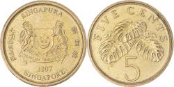 World Coins - Coin, Singapore, 5 Cents, 2007