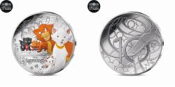 World Coins - France, Disney, Les Aristochats, 10 Euro, BE, 2025, Monnaie de Paris, Silver