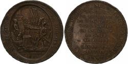 World Coins - France, Monneron de 5 Sols au Serment, 1792, Birmingham, Copper,