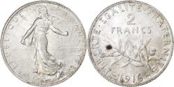 World Coins - France, Semeuse, 2 Francs, 1916, Paris, , Silver, KM:845.1, Gadoury:532