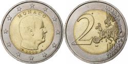 World Coins - Monaco, 2 Euro, Albert II, 2009, Paris, Bi-Metallic,