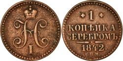 World Coins - Coin, Russia, Nicholas I, Kopek, 1842, Saint-Petersburg, , Copper