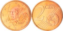 World Coins - France, 2 Euro Cent, 2007, Paris, , Copper Plated Steel, KM:1283