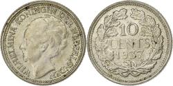 World Coins - Netherlands, Wilhelmina I, 10 Cents, 1937, Silver, , KM:145