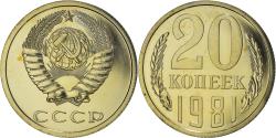 World Coins - Coin, Russia, 20 Kopeks, 1981, Saint-Petersburg, , Copper-Nickel-Zinc