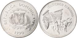 World Coins - Dominican Republic, 25 Centavos, 1990