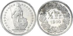 World Coins - Coin, Switzerland, 1/2 Franc, 1990