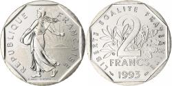 World Coins - France, Semeuse, 2 Francs, 1993, Monnaie de Paris, BU, , Nickel