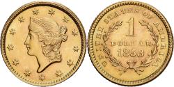 Us Coins - United States, 1 Dollar, Liberty Head - Type 1, 1853, Philadelphia, Gold