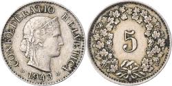 World Coins - Coin, Switzerland, 5 Rappen, 1943