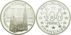 World Coins - Coin, France, Vienne - Cathédrale Saint-Etienne, 100 Francs-15 Euro, 1996