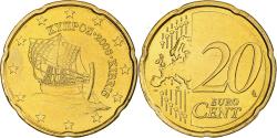 World Coins - Cyprus, 20 Euro Cent, 2008, BU, , Nordic gold, KM:82