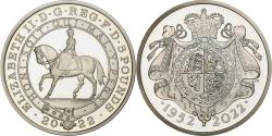 World Coins - Great Britain, 5 pounds Proof, Platinium Jubilee, 2022, British Royal Mint