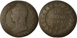 World Coins - Coin, France, Dupré, 5 Centimes, AN 8, Lyon, , Bronze, KM:640.5