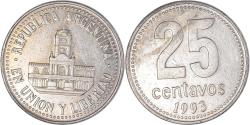 World Coins - Coin, Argentina, 25 Centavos, 1993