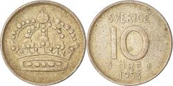 World Coins - Coin, Sweden, 10 Öre, 1953
