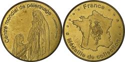 World Coins - France, Tourist token, Lourdes, Centre mondial de pélerinage, Nordic gold