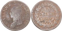 World Coins - Coin, France, Dupré, Decime, AN 8, Metz, , Copper, Gadoury:187a