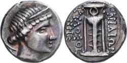 Ancient Coins - Caria, Tetrobol, ca. 250-150 BC, Knidos, Silver, , SNG-Cop:290var