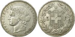 World Coins - Coin, Switzerland, 5 Francs, 1889, Bern, , Silver