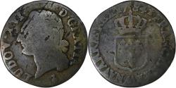 World Coins - France, Louis XVI, 1/2 Sol, 1784, Metz, Copper,