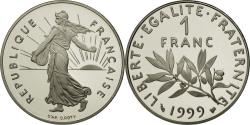 World Coins - Coin, France, Semeuse, Franc, 1999, , Nickel, KM:925.2, Gadoury:474b