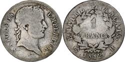 World Coins - France, Franc, Napoléon I, 1812, La Rochelle, Silver, , Gadoury:447