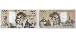 World Coins - France, 500 Francs, Pascal, 1989, Q.293, AU(50-53), Fayette:71.40