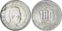World Coins - Turkey, 100000 Lira, 100 Bin Lira, 2001