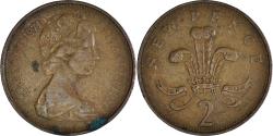 World Coins - Coin, Great Britain, Elizabeth II, 2 New Pence, 1971, British Royal Mint