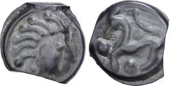 Ancient Coins - Gaul, Senones, potin à la tête d’indien, 1st century BC, Potin,