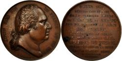 World Coins - France, Medal, Louis XVIII, Pose de la Première Pierre de l'Eglise de Bercy