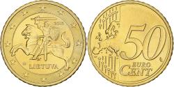 World Coins - Lithuania, 50 Euro Cent, 2015, Vilnius, BU, , Nordic gold, KM:210