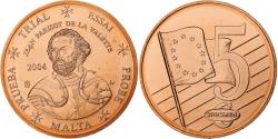 World Coins - Malta, 5 Euro Cent, Fantasy euro patterns, Essai-Trial, 2004, Copper Plated