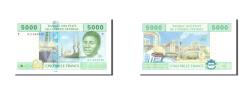 World Coins - Banknote, Central African States, 5000 Francs, 2002, Undated, KM:109T