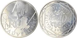 World Coins - France, 10 Euro, Auvergne, 2010, , Silver